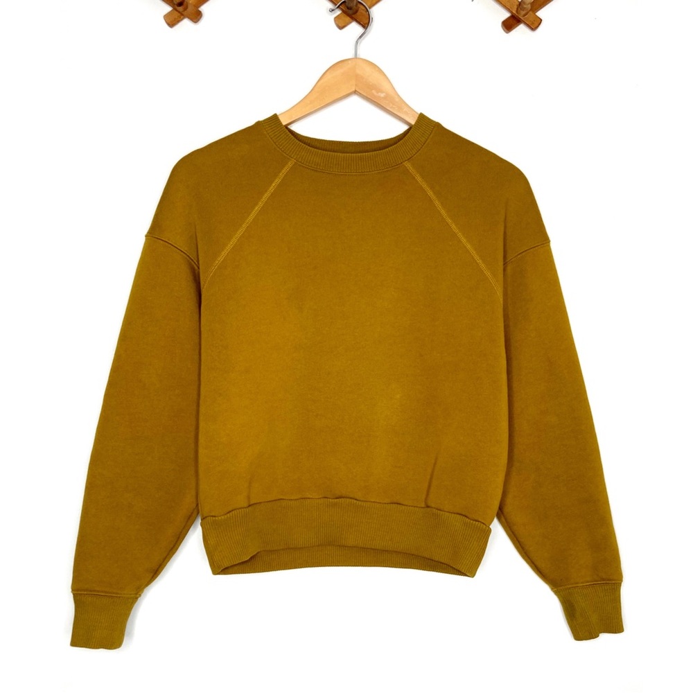 EVERLANE The ReNew Recycled Fleece Cozy + Comfy Cropped Sweatshirt